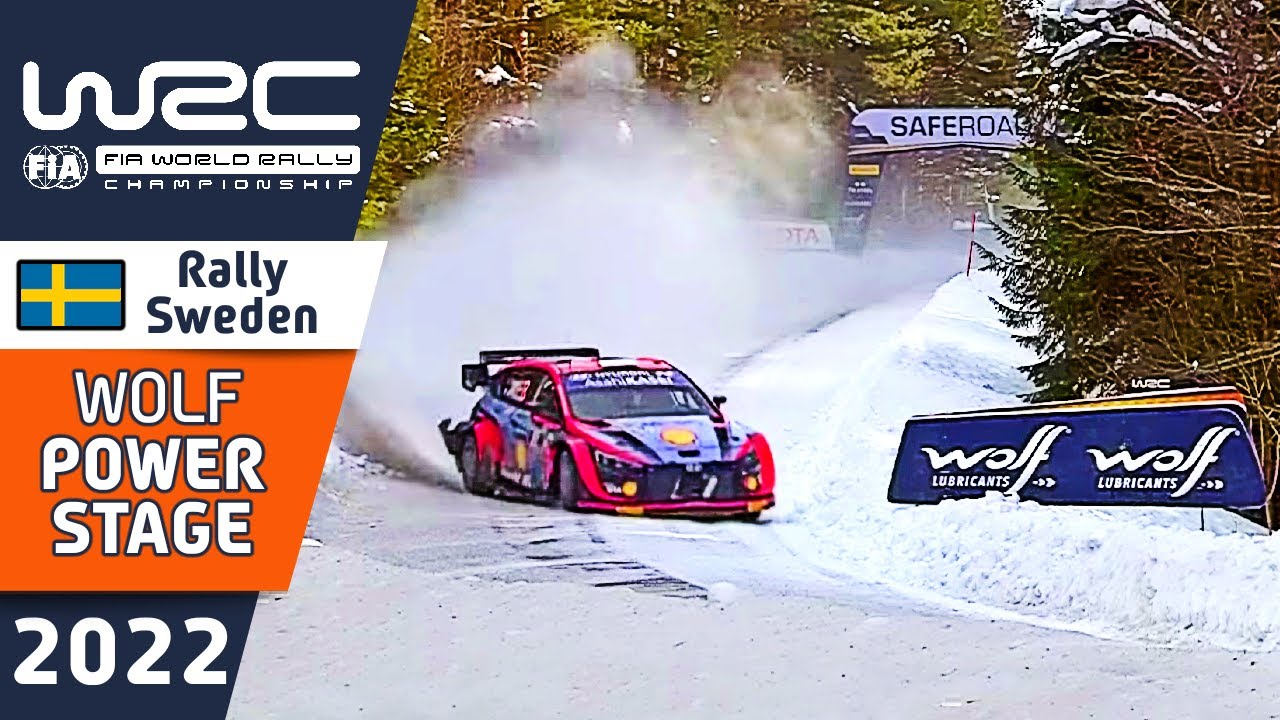 WRC WOLF Power Stage HIGHLIGHTS and RESULTS : WRC Rally Sweden 2022