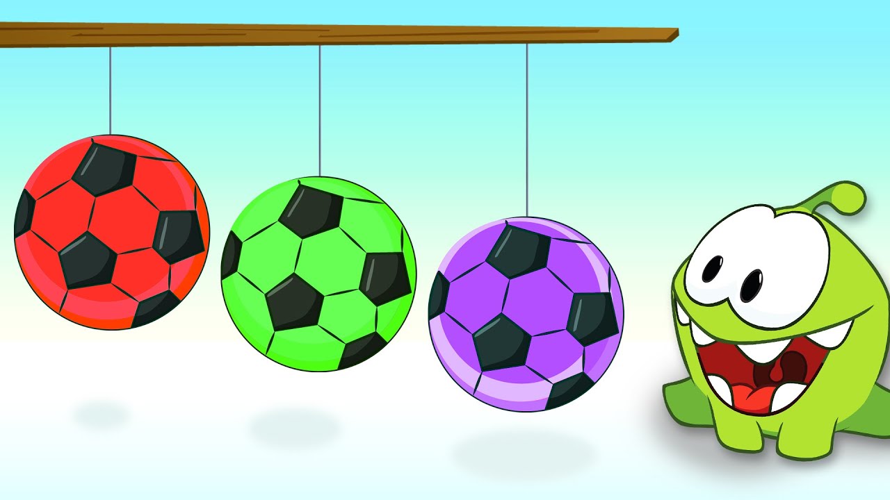 Aprenda cores e formas com bolas de futebol! ⚽🎨 | Aprenda Português com Om Nom | HORA DE APRENDER!
