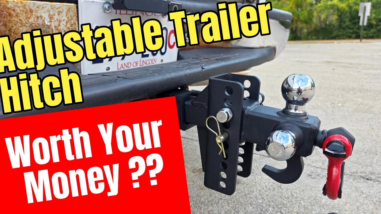 TYT Adjustable Trailer Hitch Tri Ball Mount with Tow Hook and Swivel Shackle as seen on tik tok