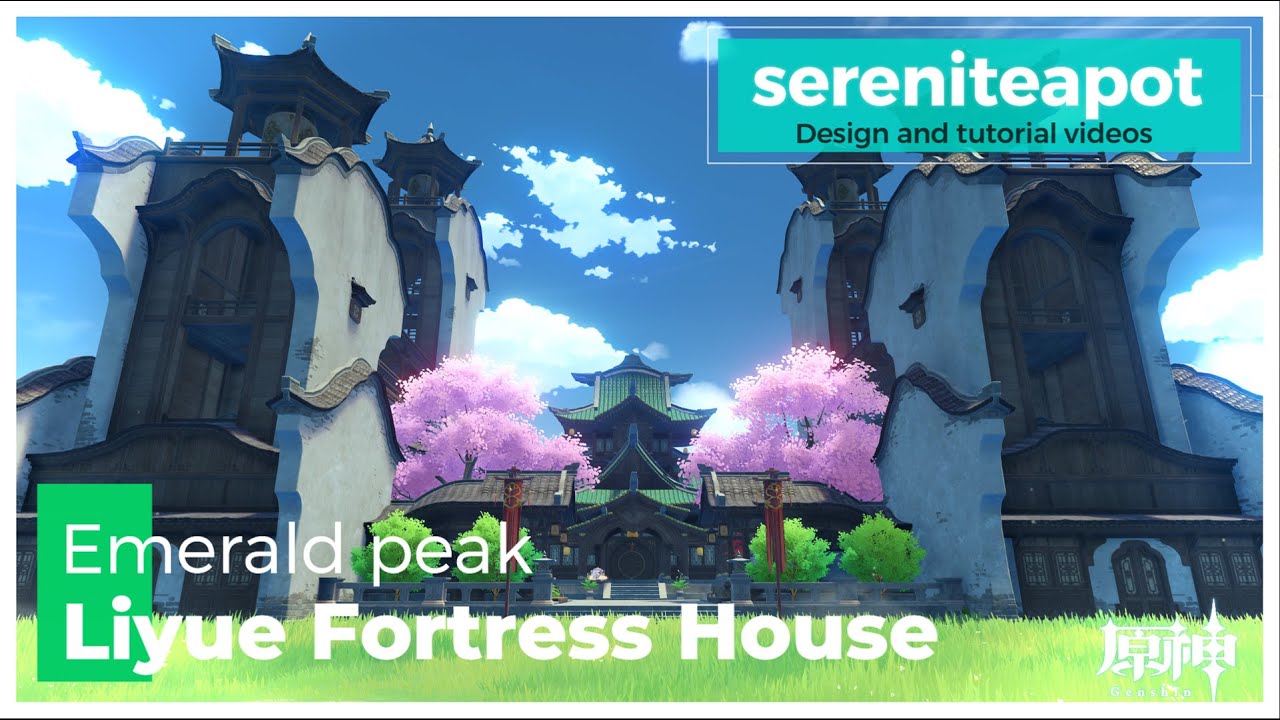 【原神/Genshin】塵歌壺制作動画F-01 Liyue Fortress House【serenitea pot】Asia server