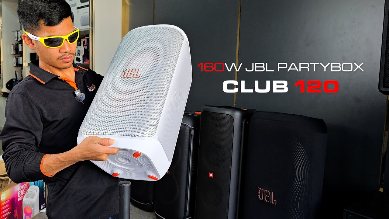 160W JBL PartyBox Club 120 Portable Party Speaker | Unboxing