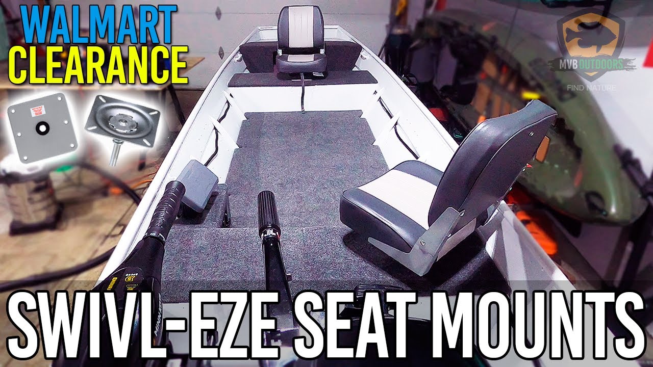 INSTALLING Swivl-Eze Lock'N-Pin SEAT MOUNTS ON THE JON BOAT TO BASS BOAT 1436 CONVERSION BUILD