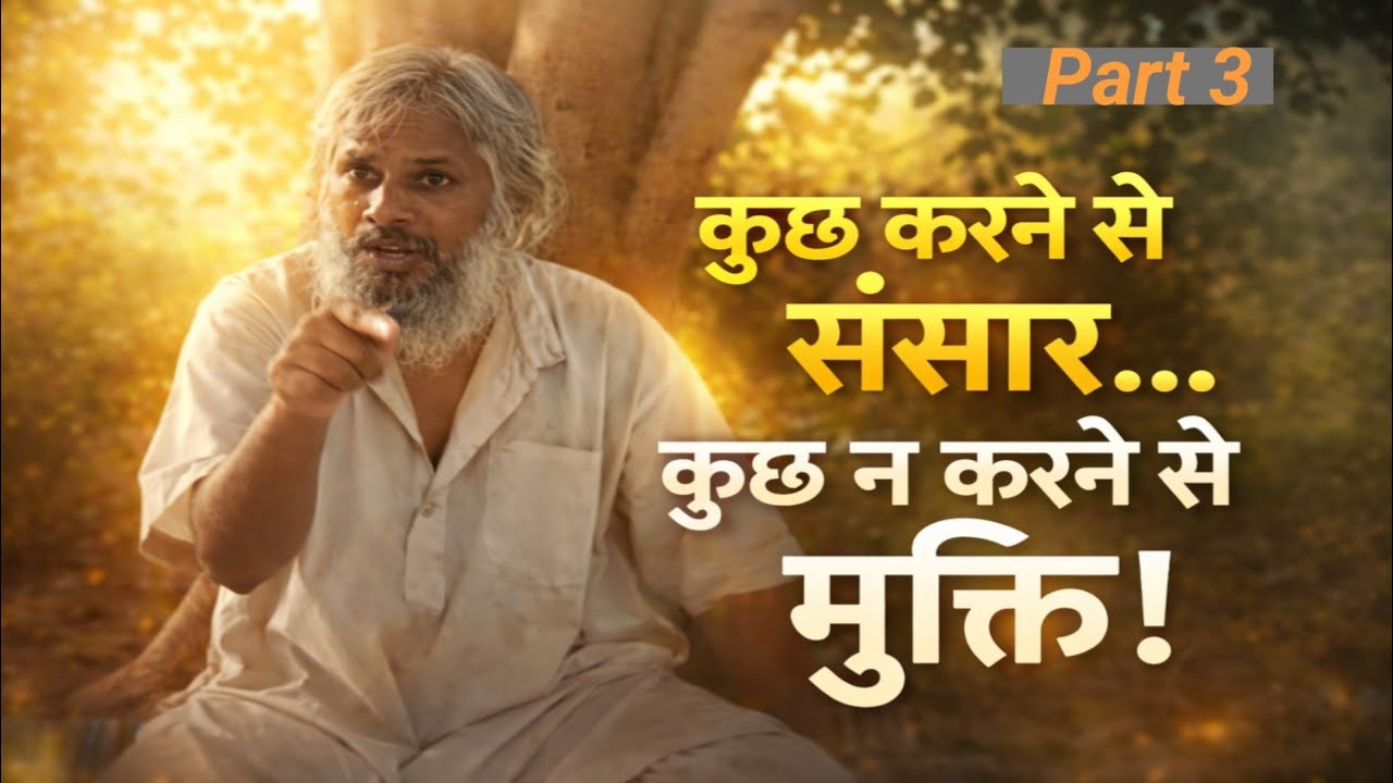 “कुछ करने से संसार मिलता है, कुछ न करने से मुक्ति – योगी जी का गहरा सत्य।Part 3।#motivation #योगी 
