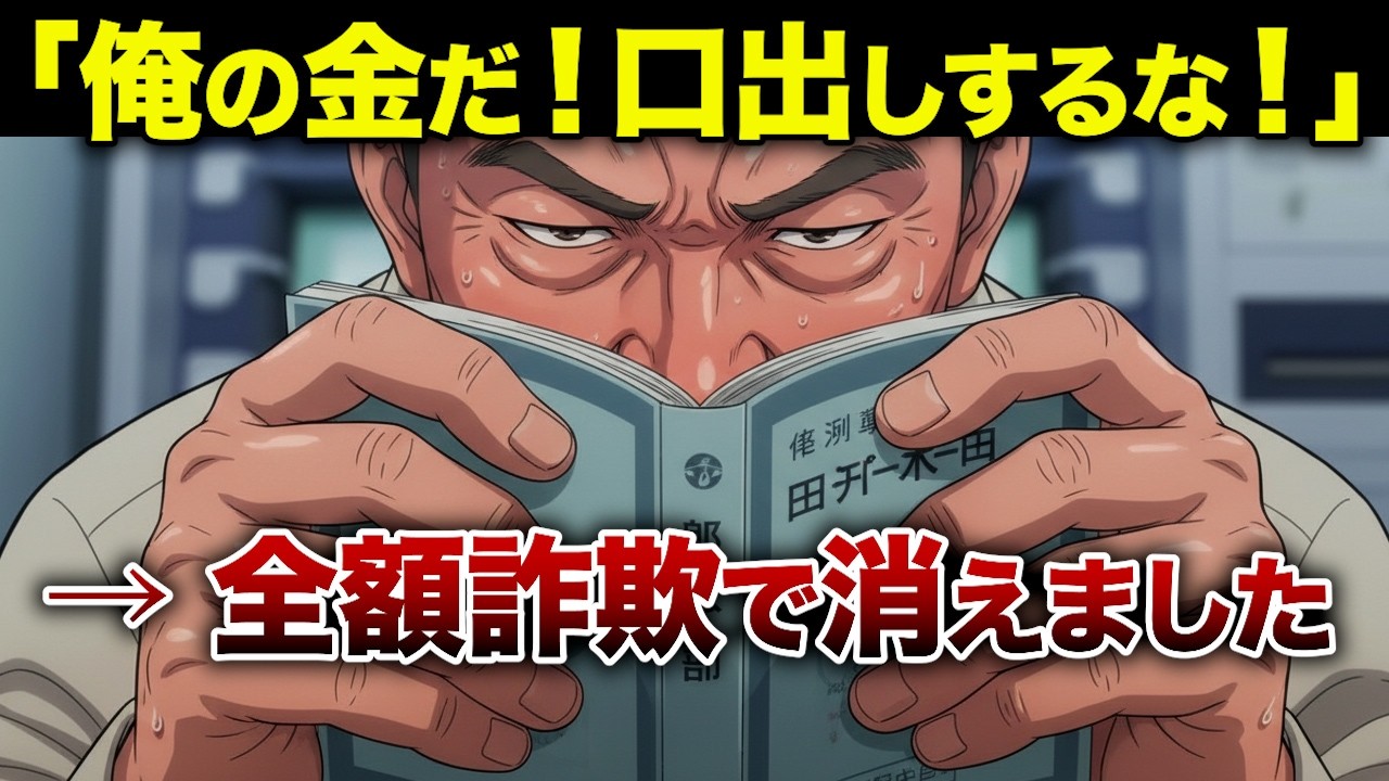 【自業自得】「俺の金だ！」退職金2000万を