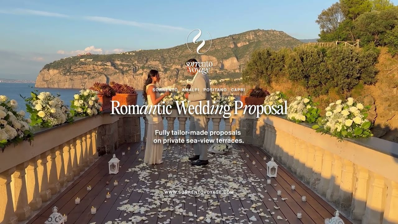 Romantic Wedding Proposal on the Amalfi Coast | Private Sunset Terrace