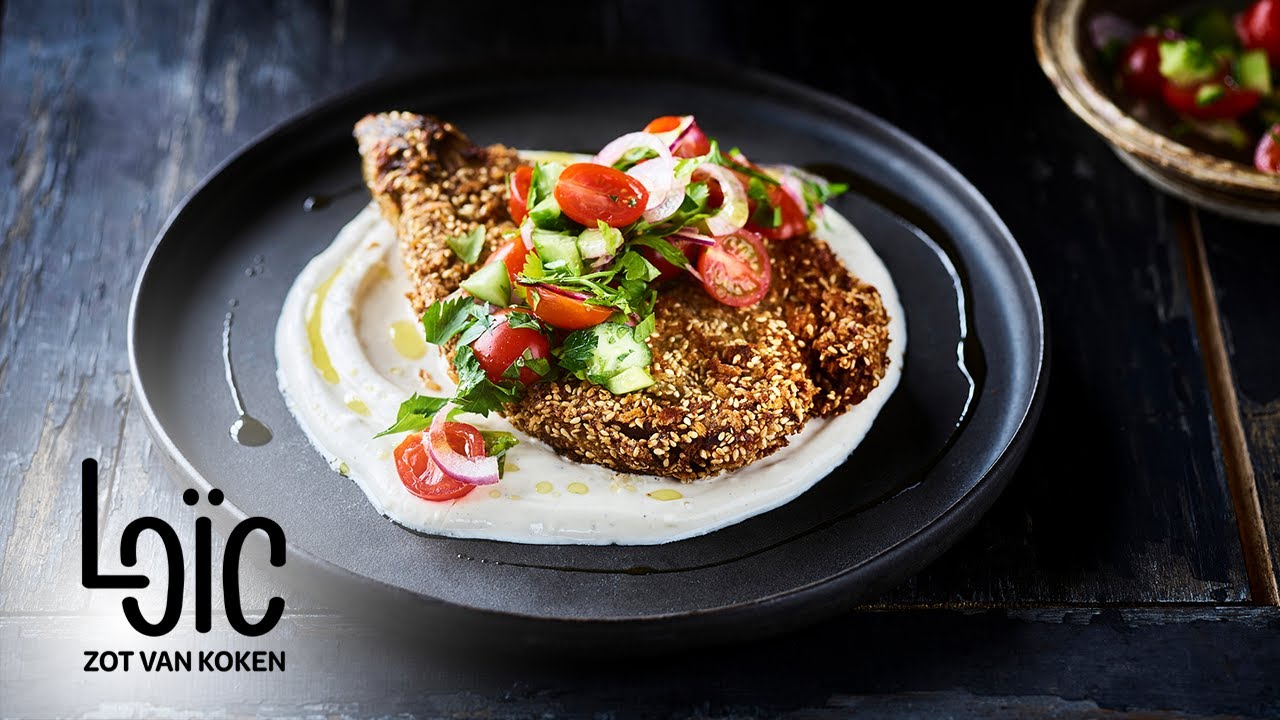 Aubergineschnitzel op z’n Libanees - Aflevering 10 - Loïc Zot van koken