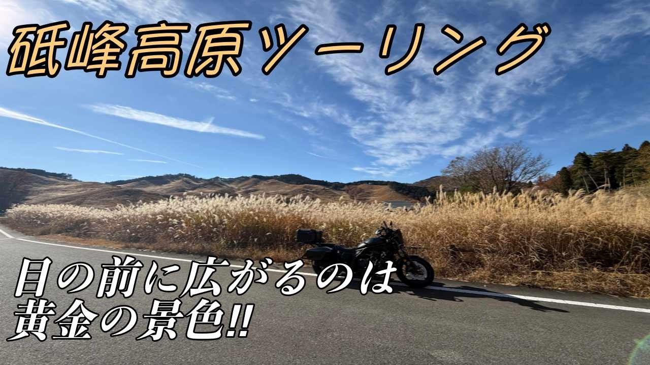 砥峰高原ツーリング〜秋のツーリングを企画したら目の前には黄金の景色‼︎