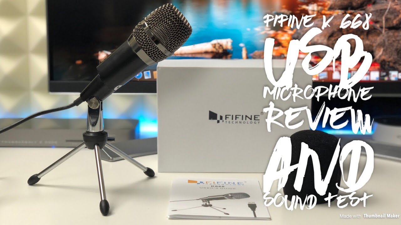 FIFINE K668 USB Microphone Review & Sound Test