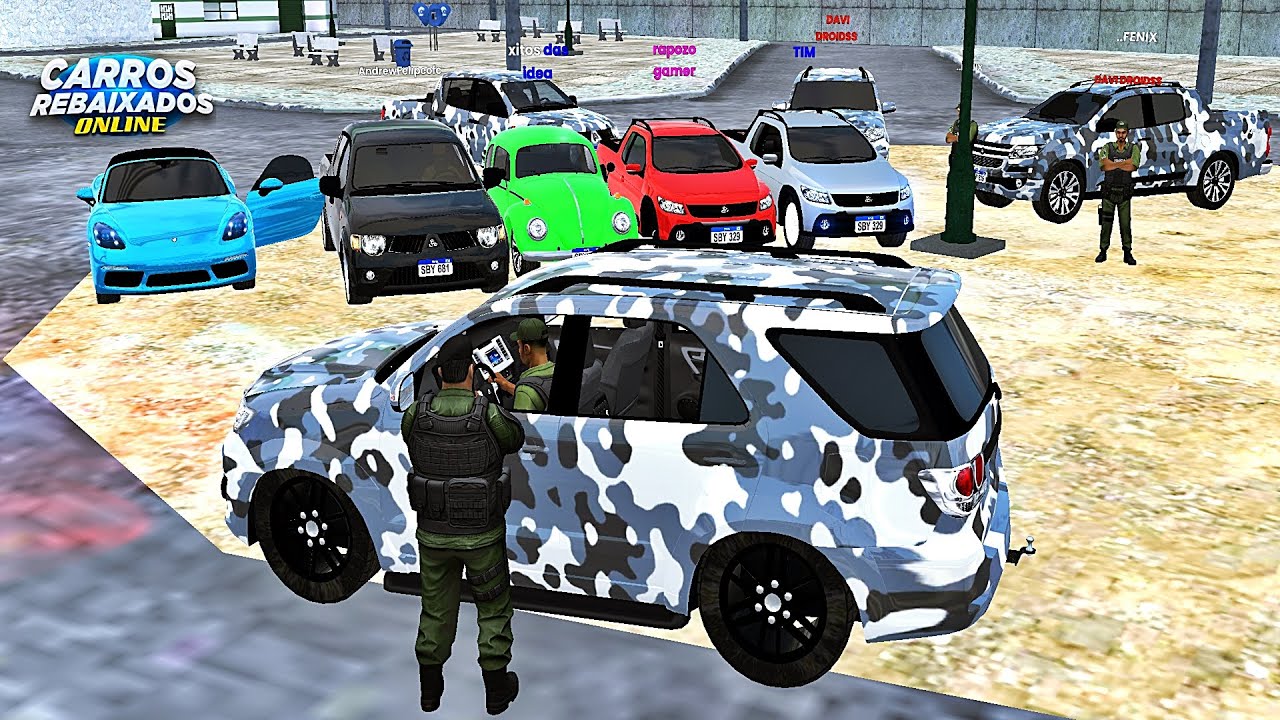 CARROS REBAIXADOS ONLINE | OPERAÇÃO DO EXÉRCITO FECHA RACHA NA RUA