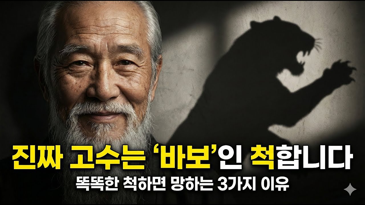 아무리 똑똑해도 제발 '아는 척' 하지 마세요. 진짜 무서운 사람이 바보인 척하는 이