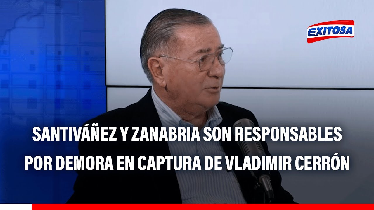 🔴🔵Óscar Valdés responsabiliza a Santiváñez y Zanabria por demora en captura de Vladimir Cerrón