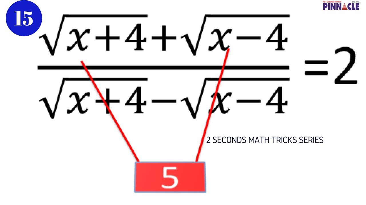 Best tricks for math I ssc cgl math I algebra I 2 seconds trick series