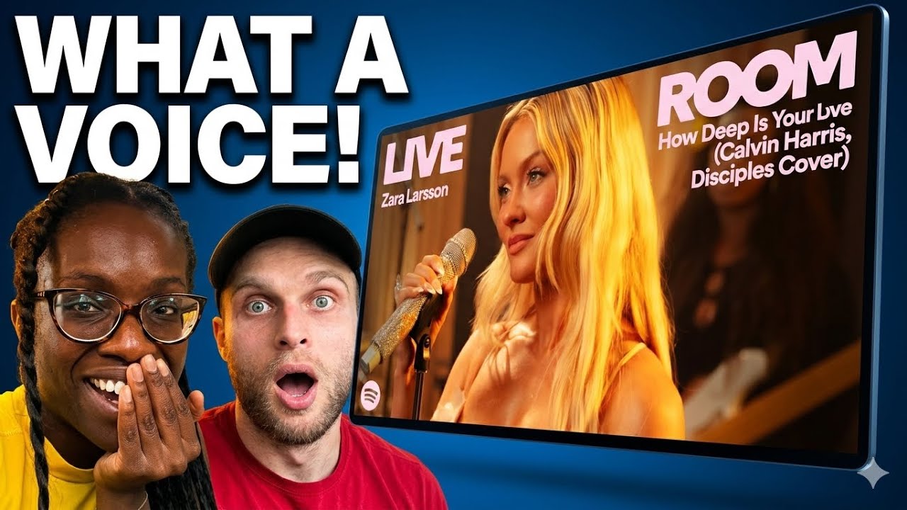 Кавер Зары Ларссон на песню «How Deep Is Your Love» в прямом эфире на Spotify — настоящий шедевр!