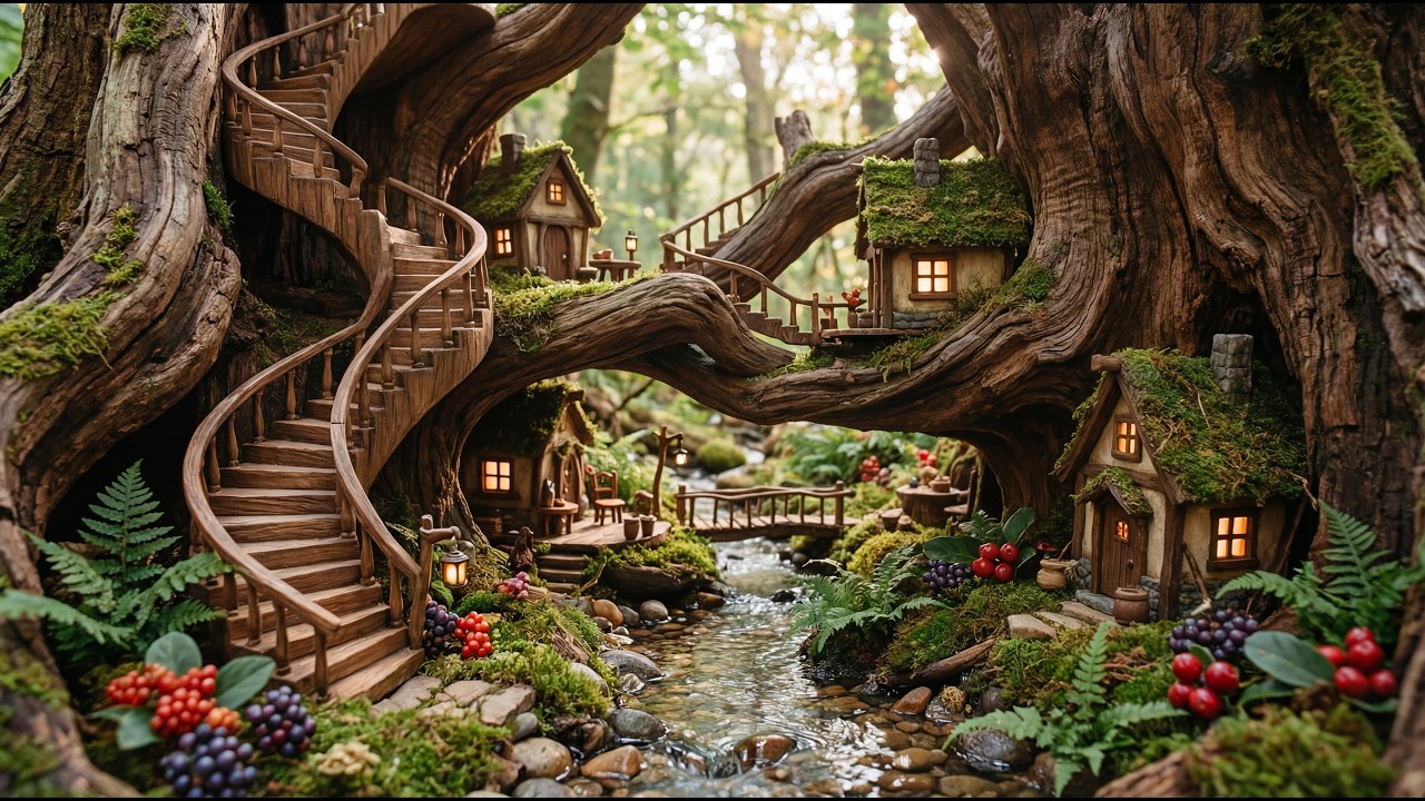 Enchanted Fairy Homes by the river