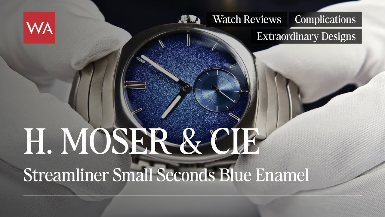 H. Moser & Cie. Streamliner Small Seconds Blue Enamel. Aqua Blue Fumé Dial. The Saga Continues.