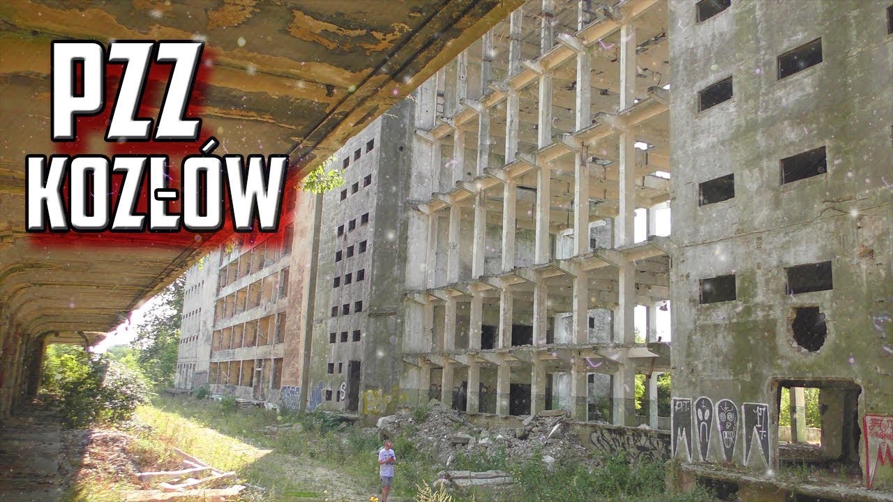 PZZ Kozł&oacute;w - Opuszczone  zakłady zbożowe! OGROMNE BETONOWE KOLOSY!