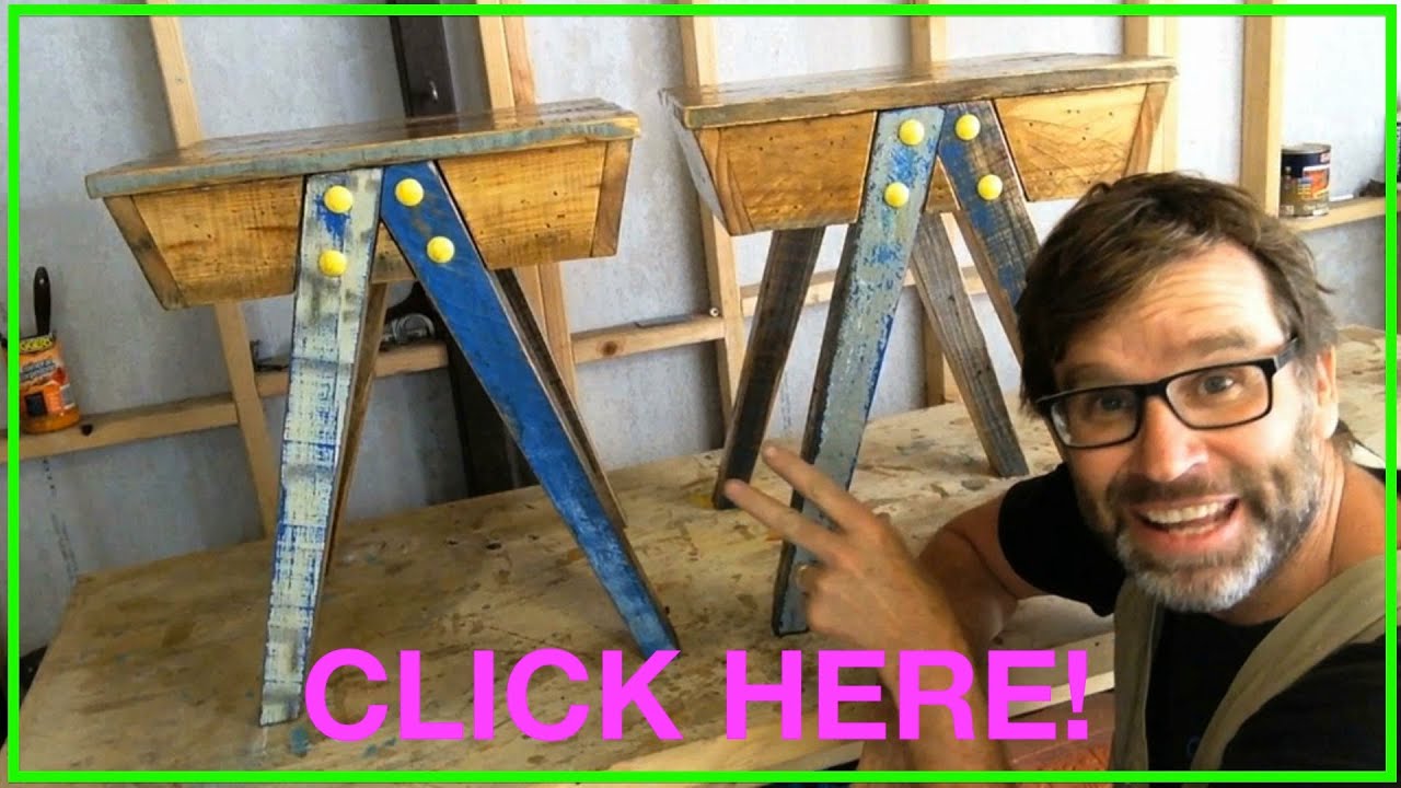 How to Make a Bedside Table. Simple Pallet Wood Project!