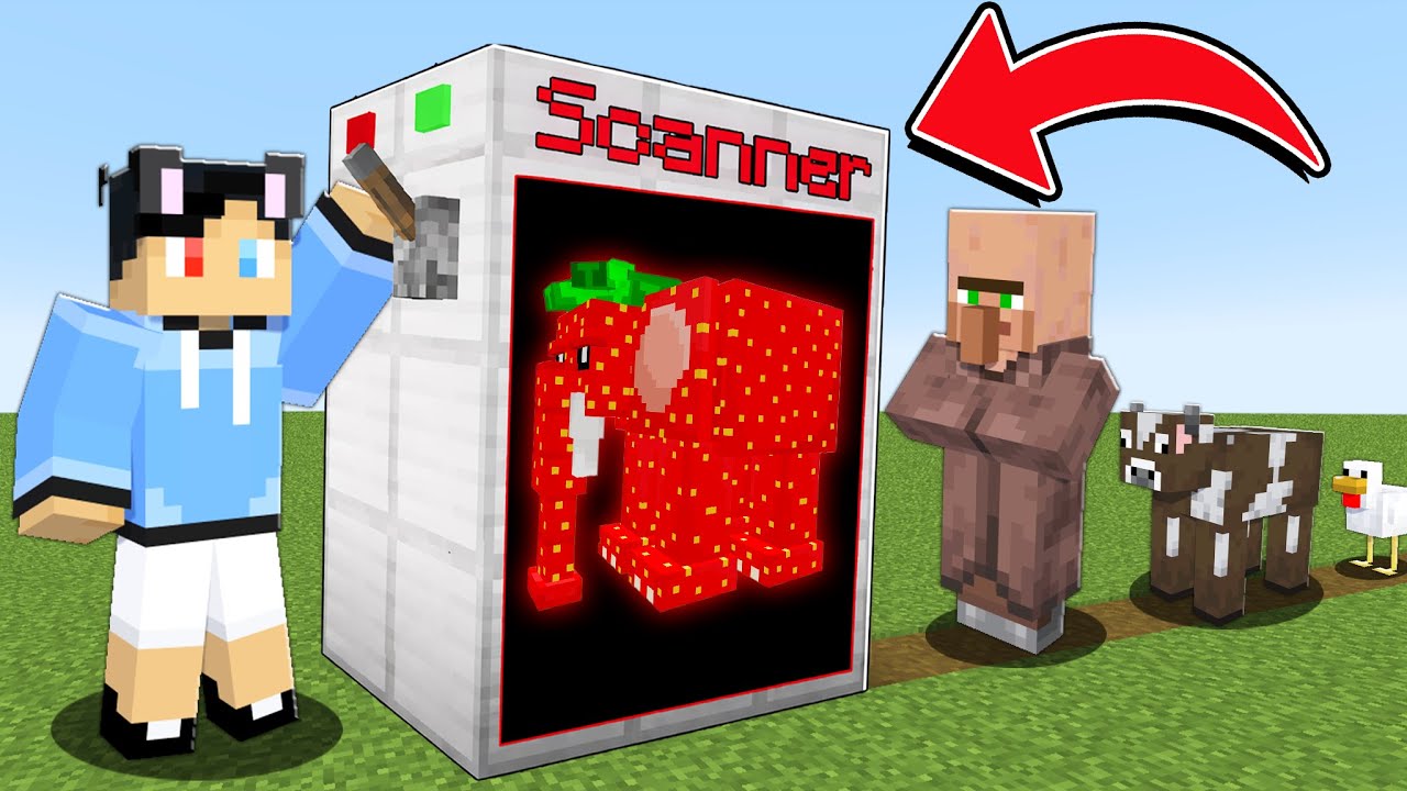 Using SCANNER To Turn Mobs Into BRAINROTS In Minecraft