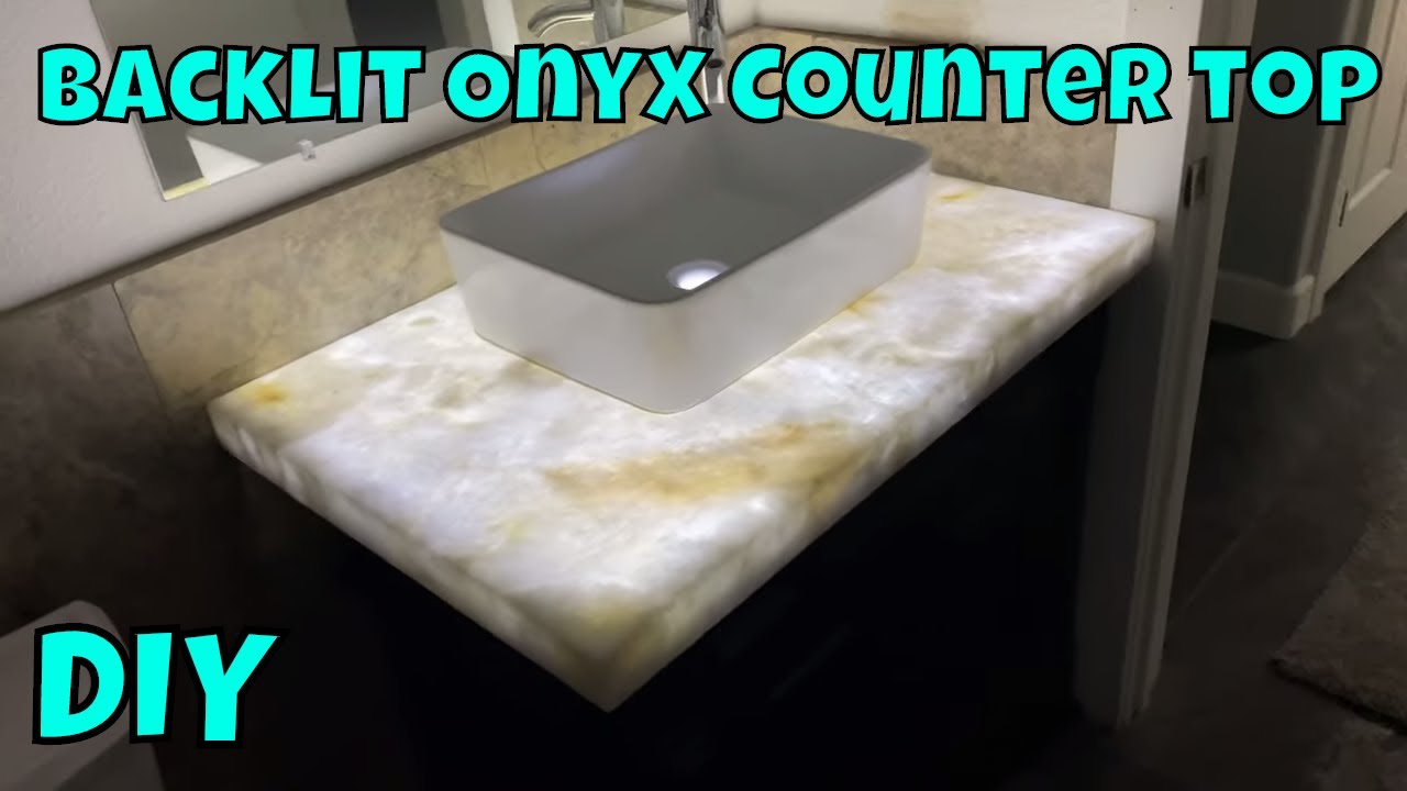 Столешница из оникса с подсветкой! StoneGlo