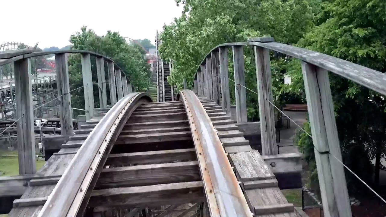 Thunder Run Front Seat POV 2016 FULL HD Kentucky Kingdom
