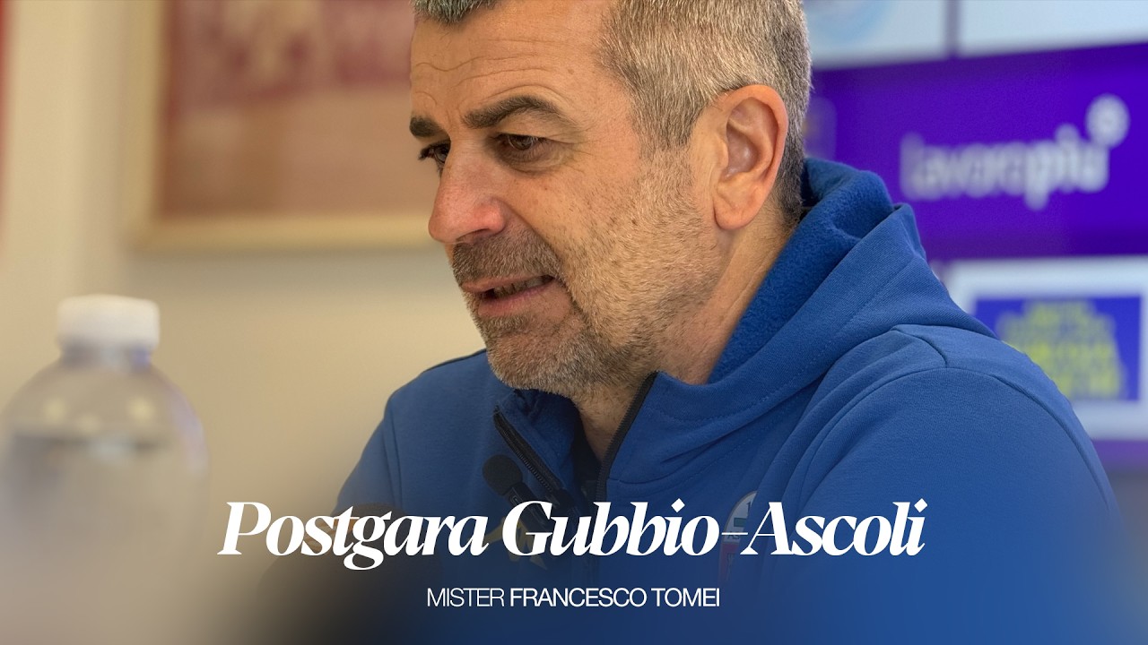 Mister Francesco Tomei | Postgara Gubbio-Ascoli | Ascoli Calcio