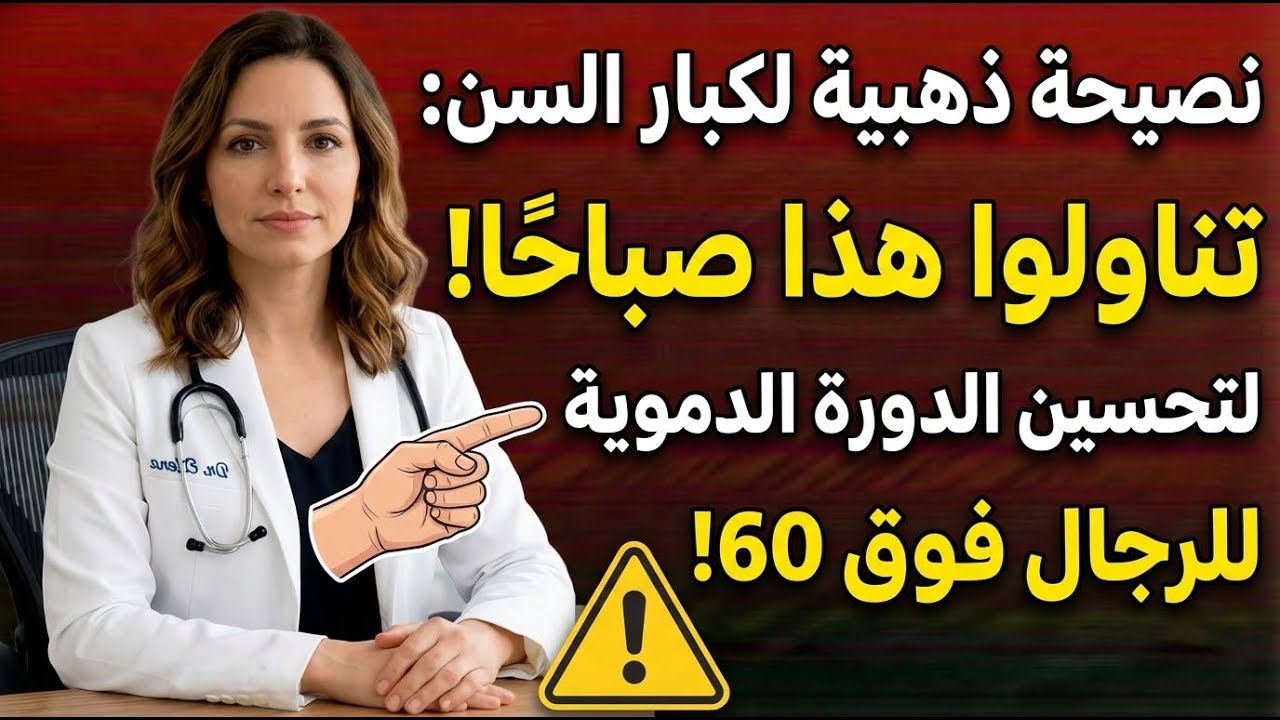 نصائح لكبار السن: تناولوا هذا صباحًا لتحسين الدورة الدموية للرجال فوق 60!