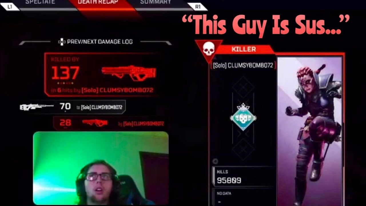 Salty TTV Streamer Accuses Me Of Cheating...(Apex Legends Killing TTV Streamers *With Reactions*)