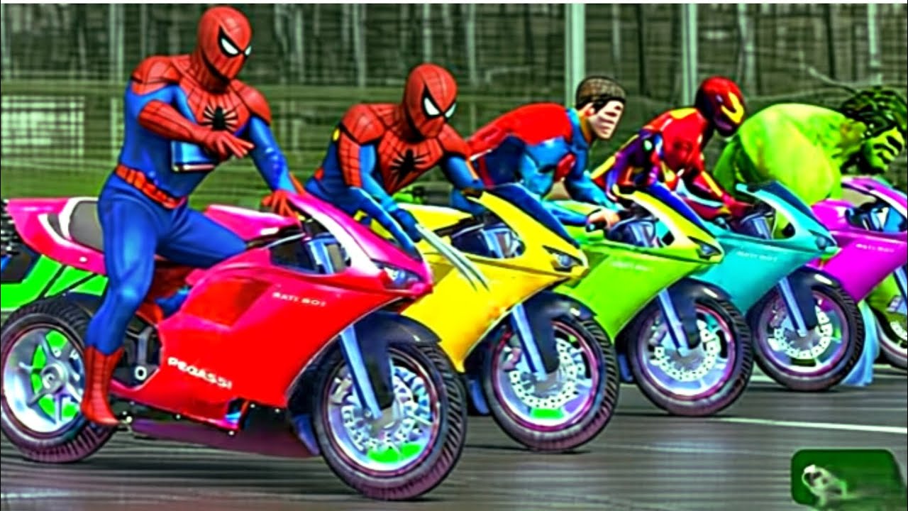 GTA 5 epic ragdoll| Blue Spiderman Epic Ragdoll to Colorful Minion| Euphoria Physics 