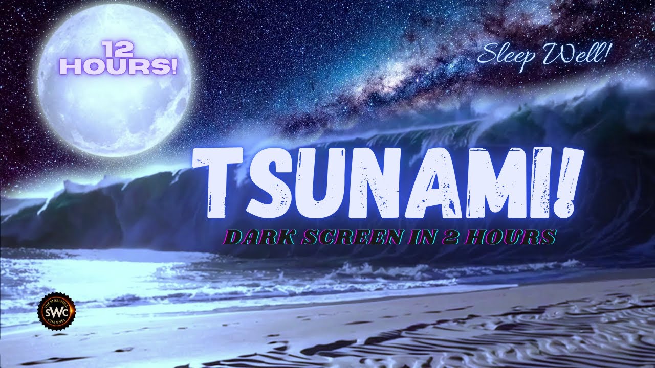 Distant Tsunami Ocean Sounds 🌊 Deep Water Surge for Sleep, Relaxation & Meditation