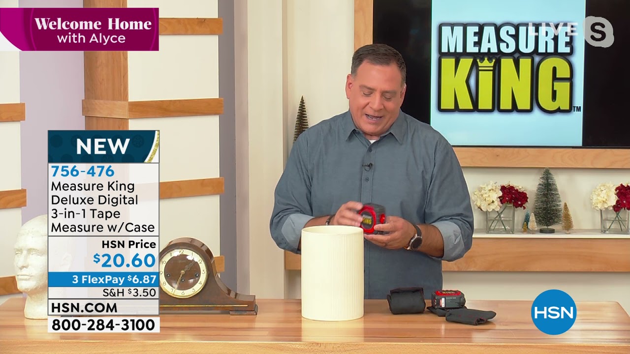 Measure King Deluxe Digital 3in1 Tape Measure with Case