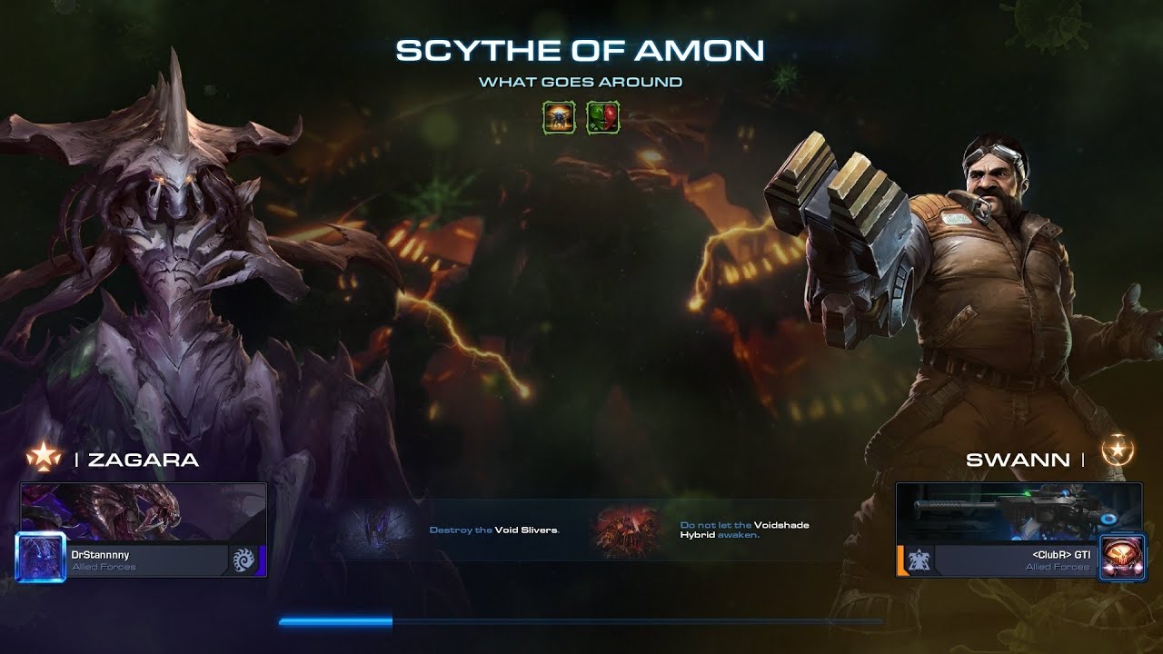 Starcraft 2 Co-Op Mutation 488 - What Goes Around. Zagara P1