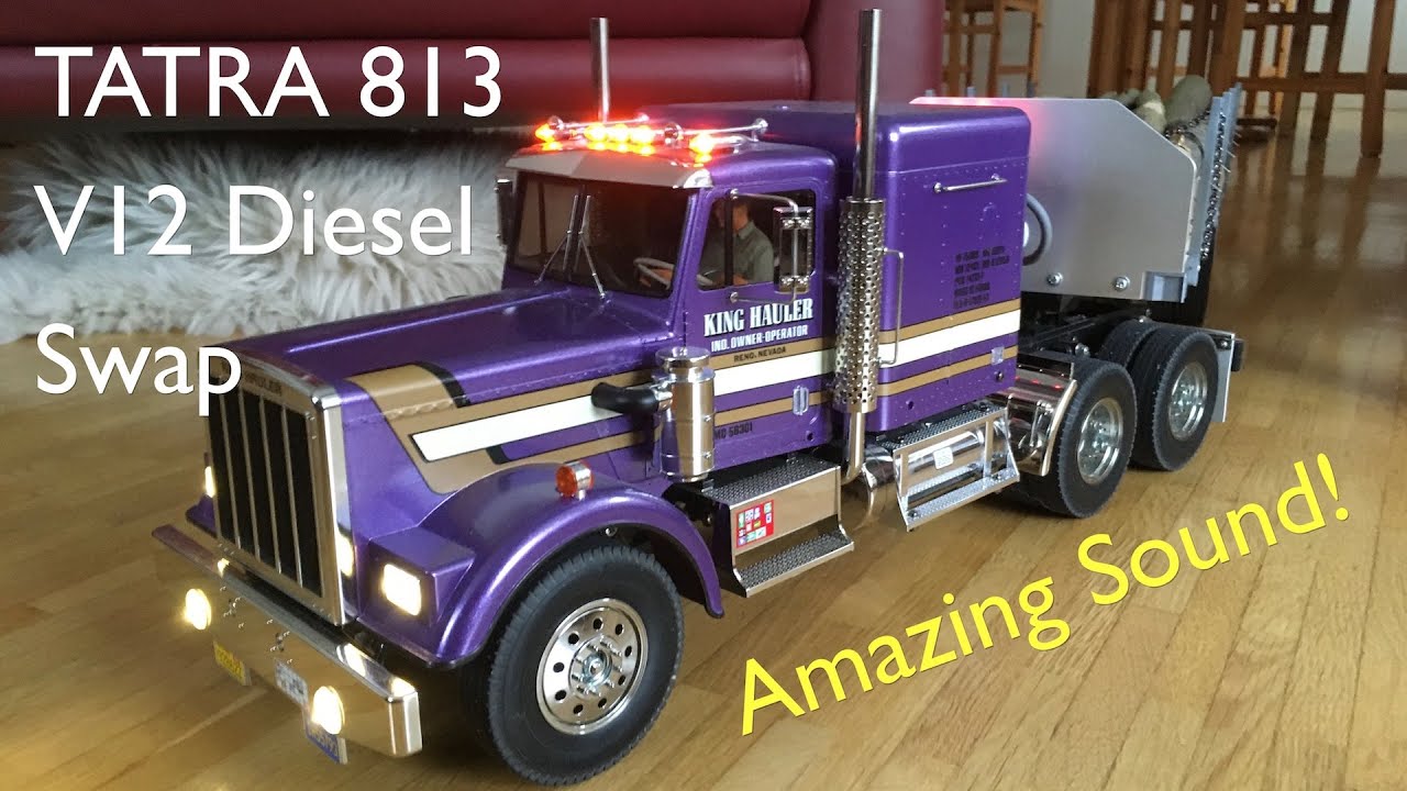 TATRA 813 V12 Air Cooled Diesel RC Engine Sound For Arduino ESP32: Amazing Sound!