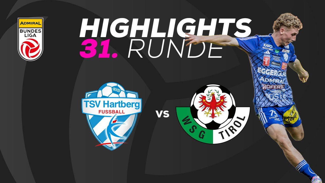 TSV Egger Glas Hartberg - WSG Tirol 31. Runde ADMIRAL Bundesliga 2024/25