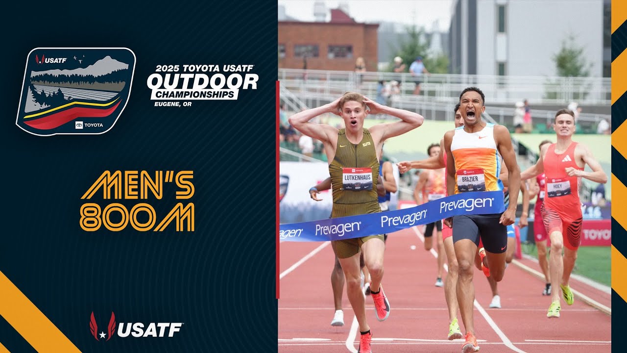 Men's 800m Final at the 2025 Toyota USATF Outdoor Championships in Eugene, Oregon on August 3rd