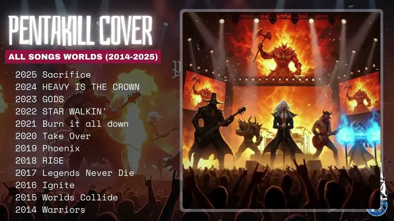 League of Legends WORLDS (2014–2025) — PENTAKILL Punk Rock Covers