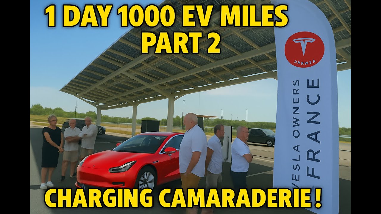 1 Day 1000 EV Miles Part 2 - Charging Camaraderie
