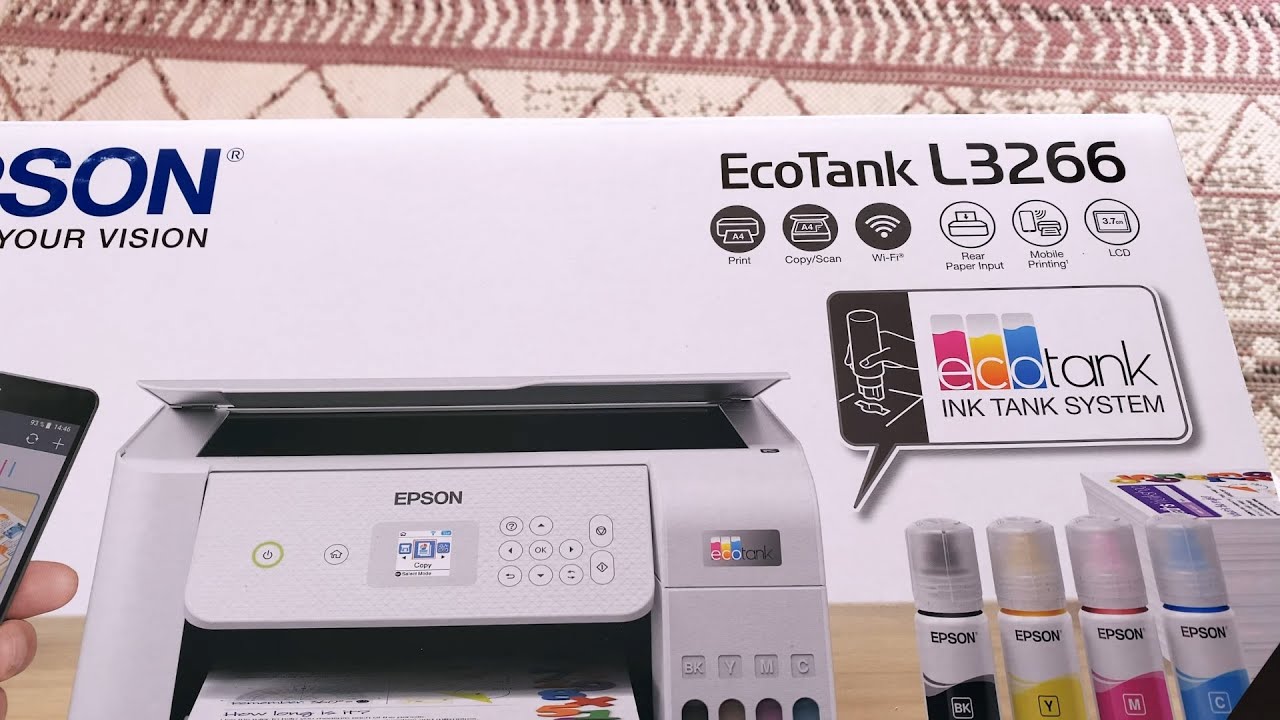 Unboxing Epson EcoTank L3266 biela :: Tlačiareň - Kopírka - Skener CZ / SK