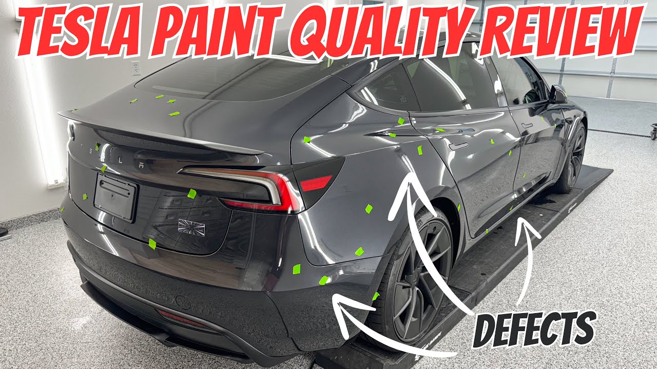 Fremont, We Have A Problem! Paint Quality Inspection - 2024 Stealth Grey Tesla Model 3 Highland