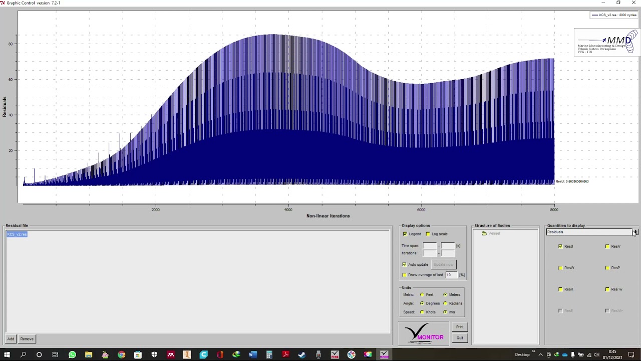 Tutorial 8 Monitor Result Numeca Fine Marine