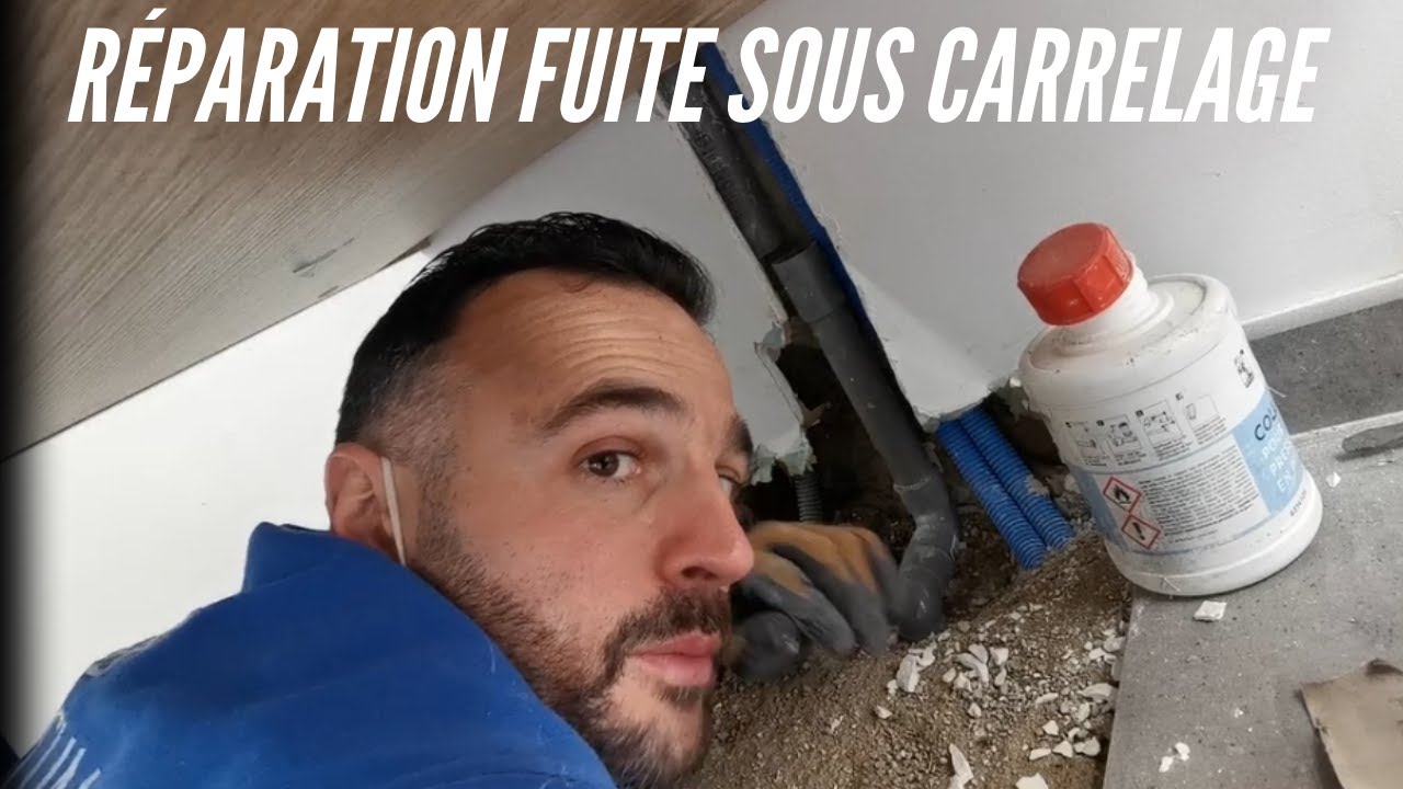 Réparation fuite sous carrelage