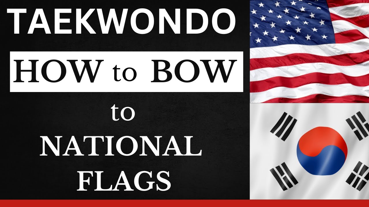 How to Bow to National Flag in Taekwondo #taekwondo #taekwondoguide #taekwondotechniques #tkd