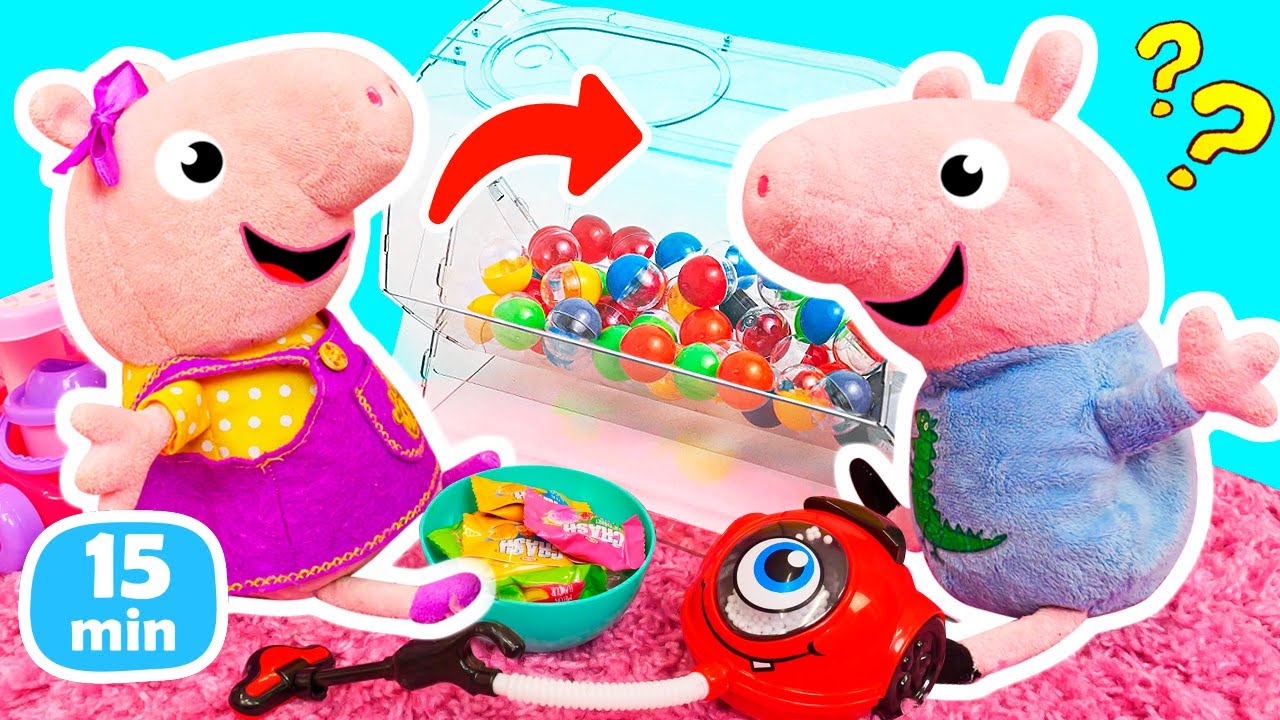Peppa y George hacen las tareas de casa siguiendo las instrucciones