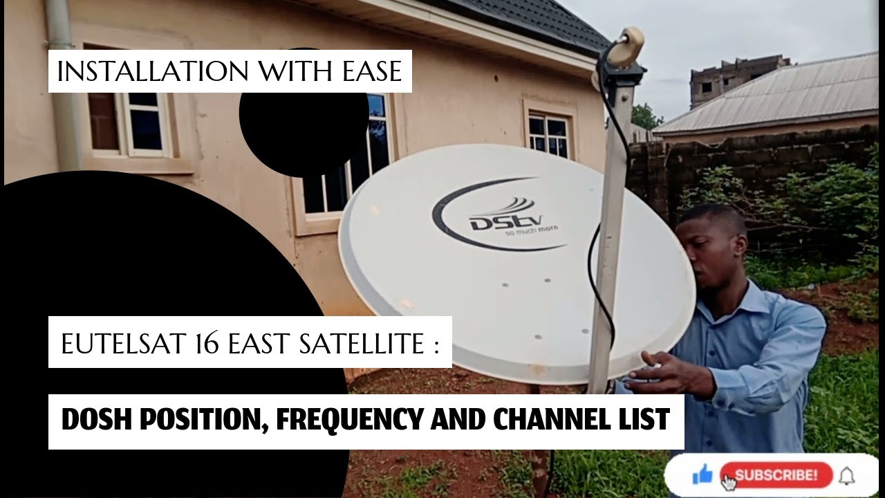 EUTELSAT 16 EAST SATELLITE: DISH POSITION, FREQUENCY AND CHANNEL LIST