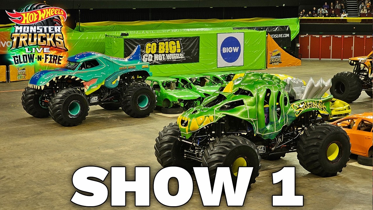 Hot Wheels Monster Trucks Live Adelaide Australia 2025 ПОЛНОЕ ШОУ 1