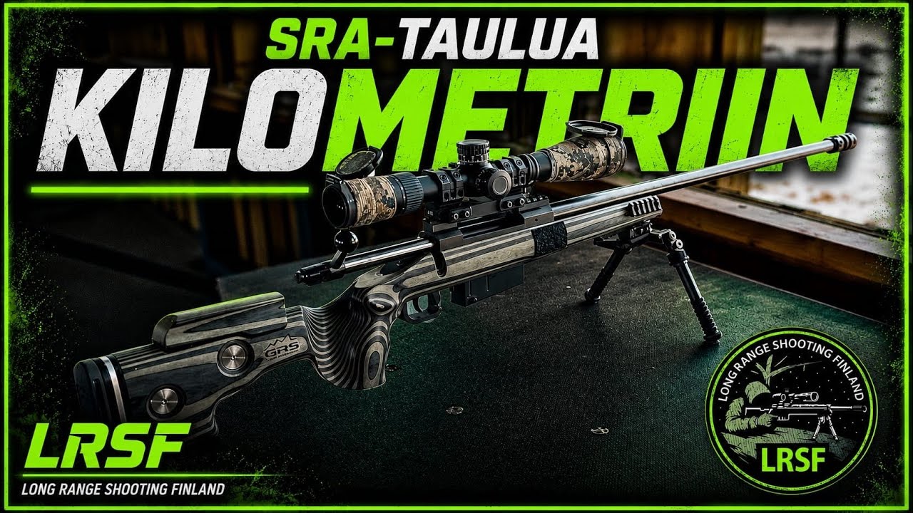 SRA-taulua kilometriin 338 Lapua Magnumilla (vastakkaiset sivutuulet)
