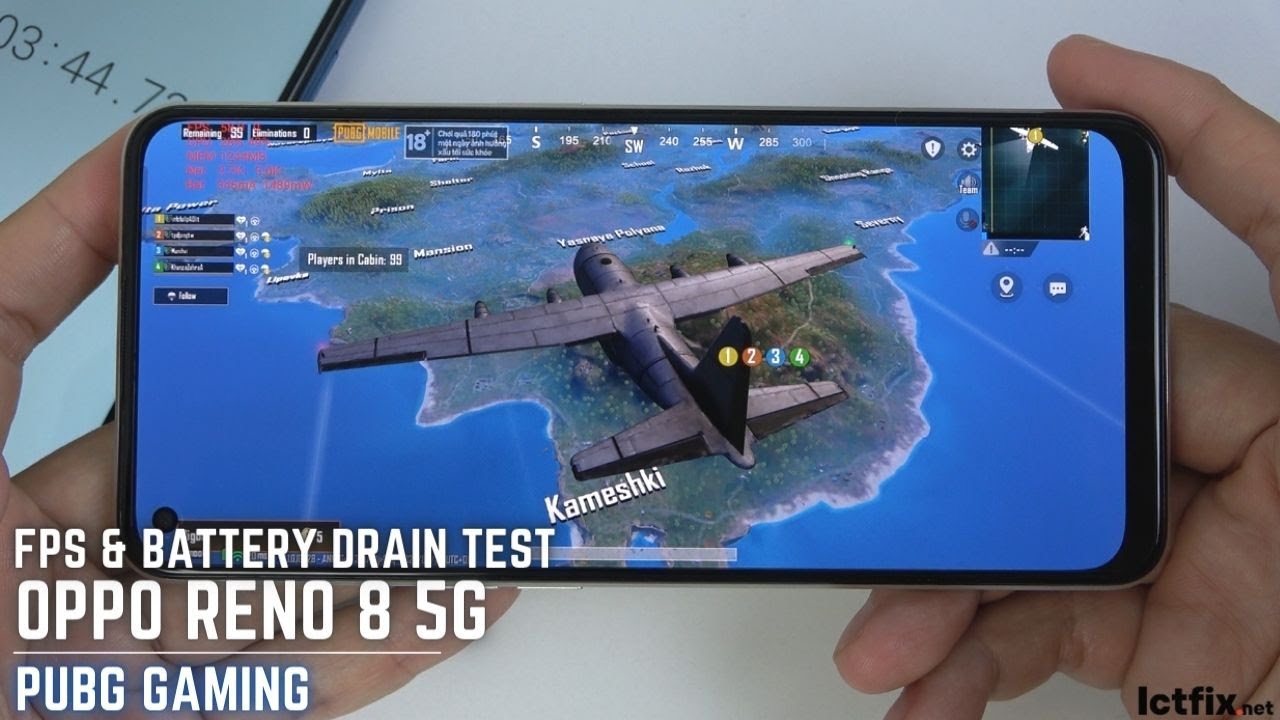Oppo Reno8 5G PUBG Mobile Gaming test | Dimensity 1300, 90Hz Display