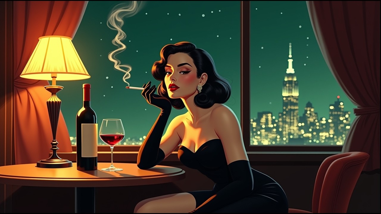 1940s Film Noir Jazz Bar – Smoky Whisper Swing