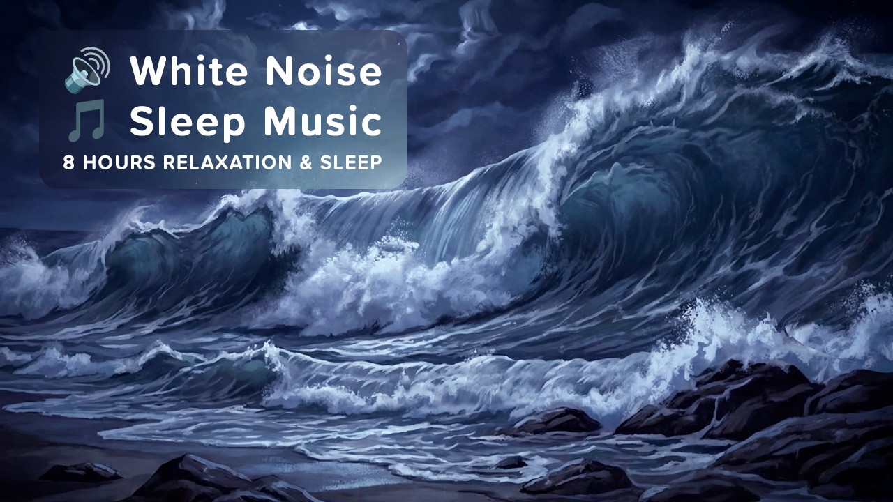 🎵 8 Hours Deep Sleep - Ethereal Ocean Waves | Ambient Music & Breaking Surf