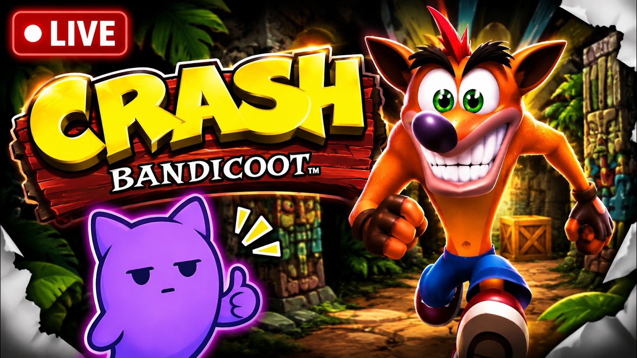 🔴 LIVE &mdash; Speed Run Crash Bandicoot PS 1