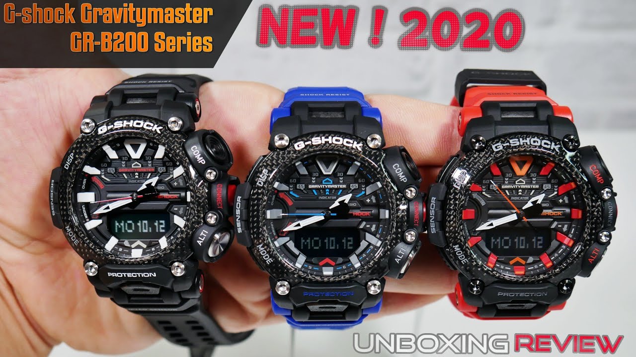 GR-B200 (G-shock) จัดว่าเด็ด! ใหม่ล่าสุด มาพร้อม Quadsensor กับ Gravitymaster